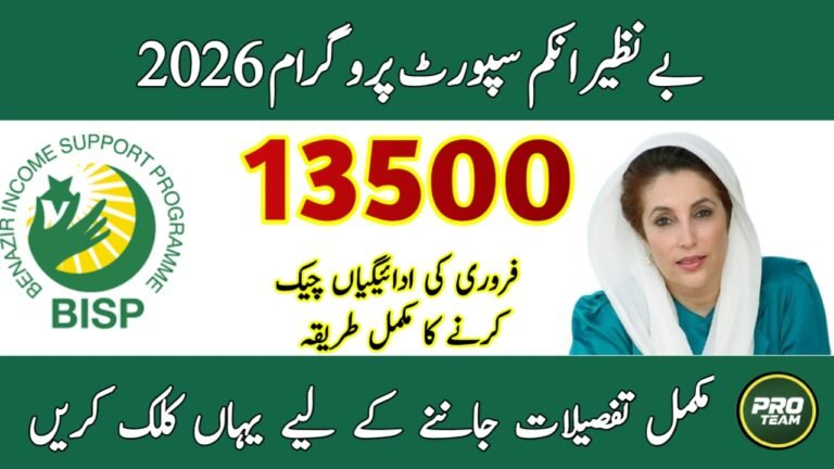 BISP Balance Status 2026 – How to Check February Payment Via CNIC